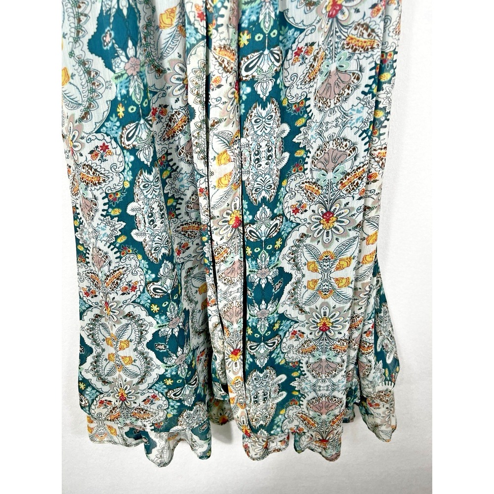 Flying Tomato‎ M Babydoll Dress Boho Printed Floral Tie Front - Picture 4 of 14